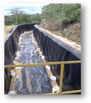 Bidim — Proteção de geomembrana